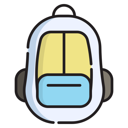 mochila Generic Thin Outline Color icono