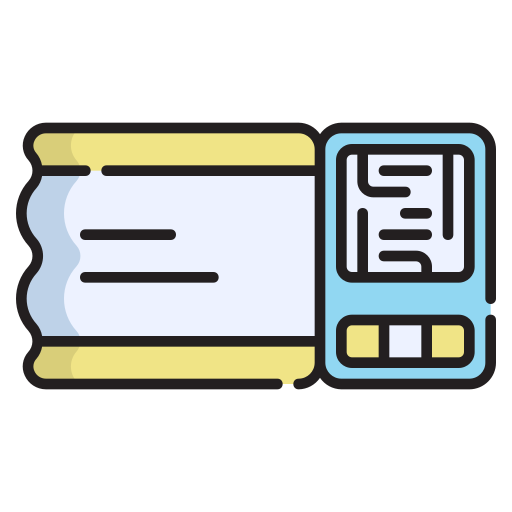 Boarding pass Generic Thin Outline Color icon