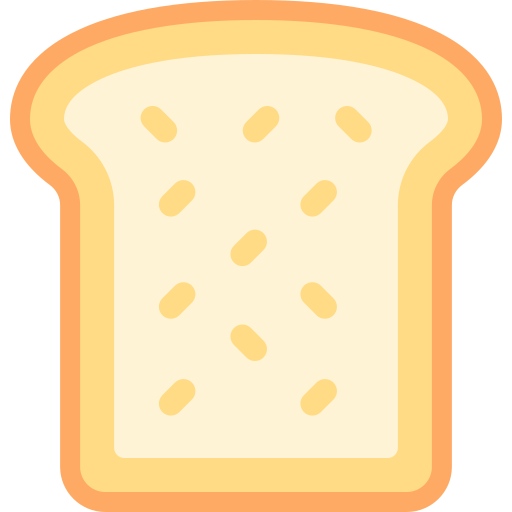 płaski chleb Detailed color Lineal color ikona