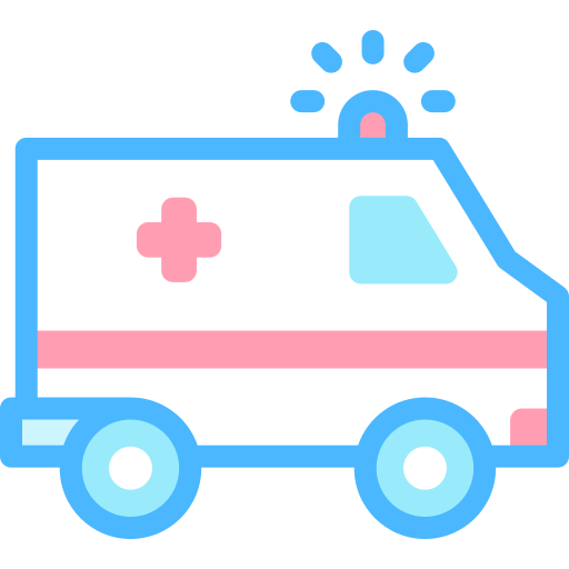 ambulans Detailed color Lineal color ikona