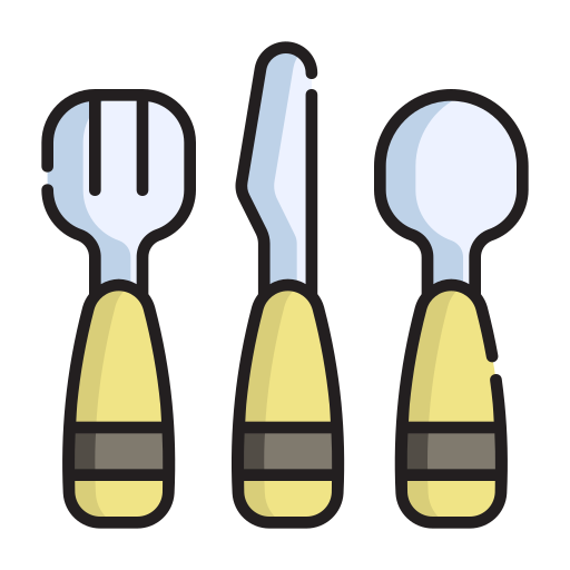 narzędzia do jedzenia Generic Thin Outline Color ikona