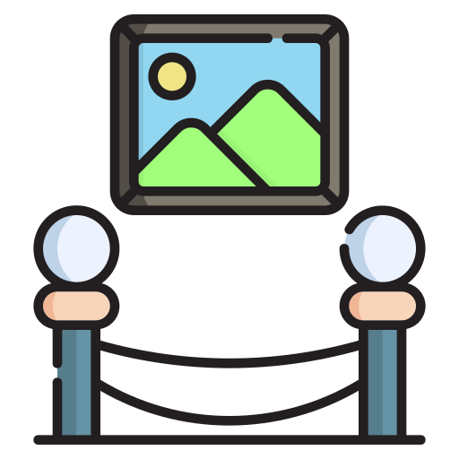 Museum Generic Thin Outline Color icon