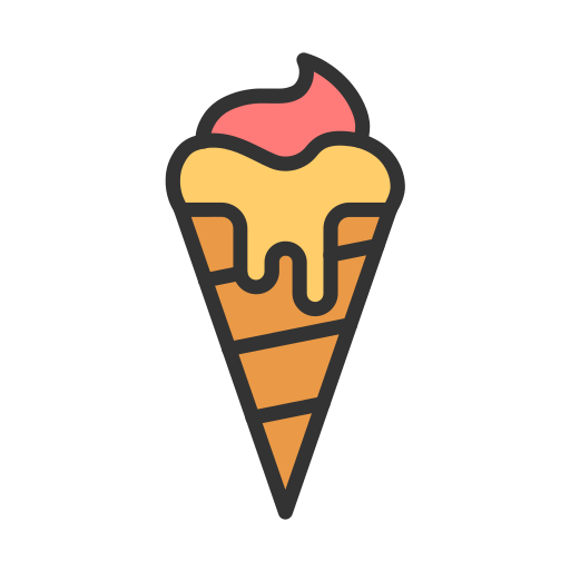 cono gelato Generic Outline Color icona