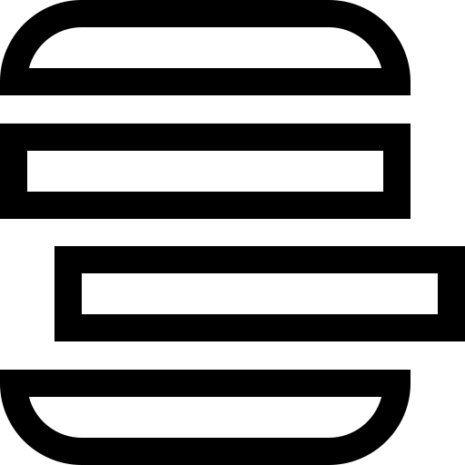 achterstand Basic Straight Lineal icoon