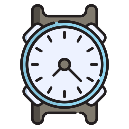 Wristwatch Generic Thin Outline Color icon