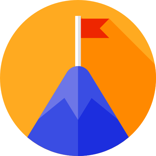 Mountain Flat Circular Flat icon