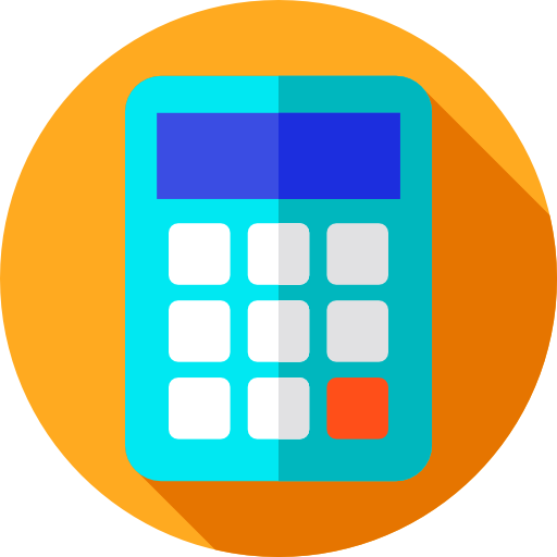 Calculator Flat Circular Flat icon