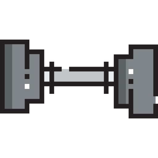 Dumbbell Detailed Straight Lineal color icon