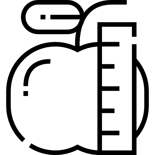 manzana Detailed Straight Lineal icono