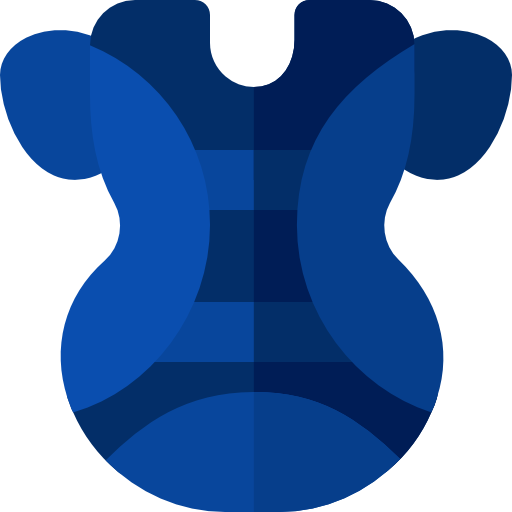 protector de pecho Basic Rounded Flat icono