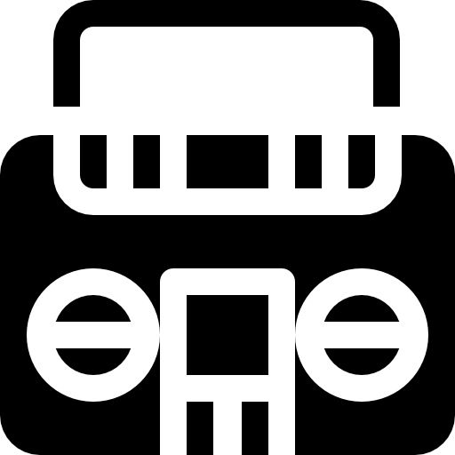 ラジカセ Basic Rounded Filled icon