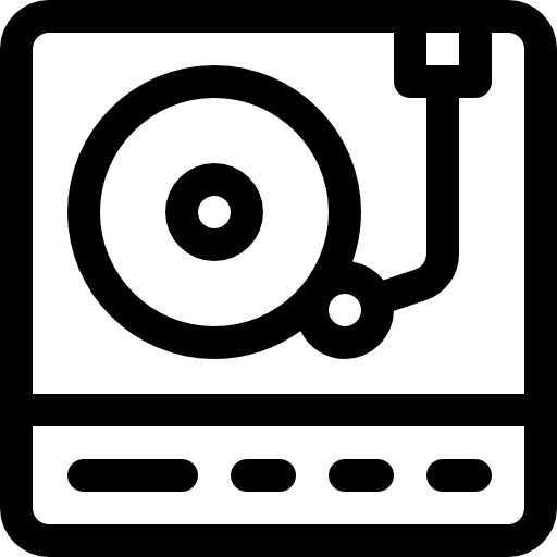 턴테이블 Basic Rounded Lineal icon