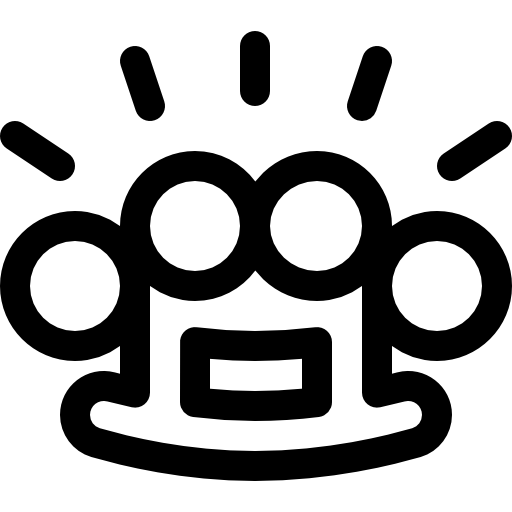 nudillo Basic Rounded Lineal icono