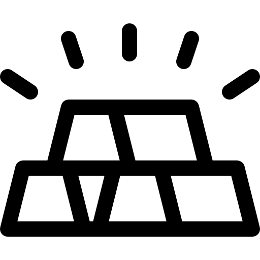 lingote Basic Rounded Lineal icono