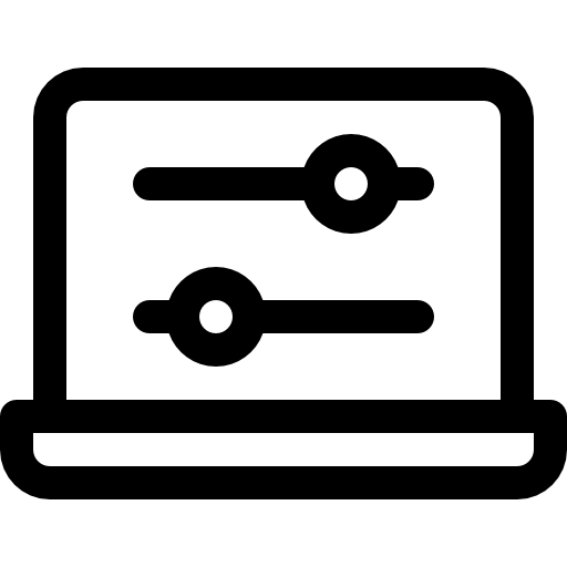 configuraciones Basic Rounded Lineal icono
