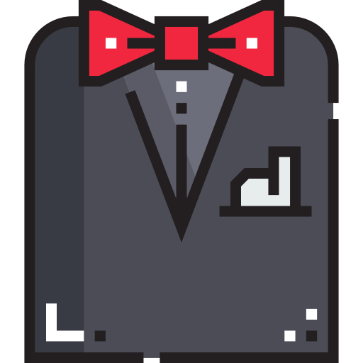 Tuxedo Detailed Straight Lineal color icon