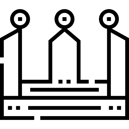 korona Detailed Straight Lineal ikona