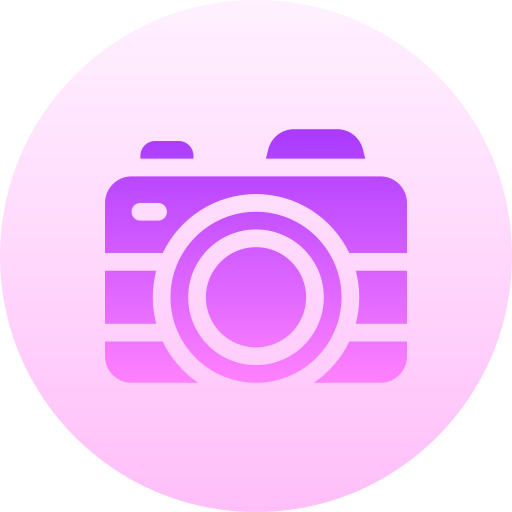 Camera Basic Gradient Circular icon