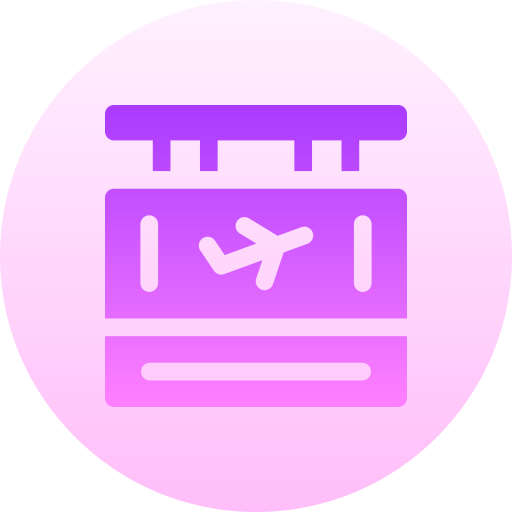 空港 Basic Gradient Circular icon