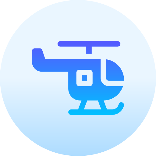 hubschrauber Basic Gradient Circular icon