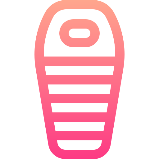 Sleeping bag Basic Gradient Lineal color icon