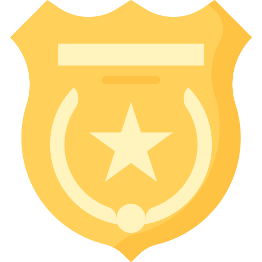 Значок полиции Special Flat иконка