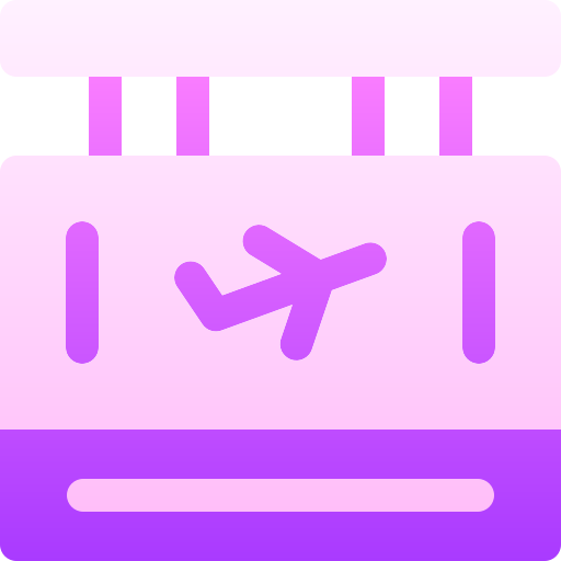 공항 Basic Gradient Gradient icon