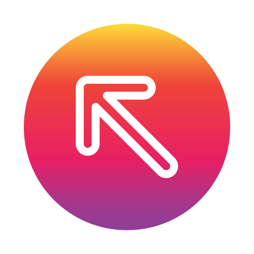 左上矢印 Generic Flat Gradient icon