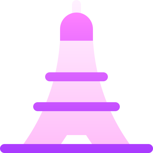 에펠탑 Basic Gradient Gradient icon