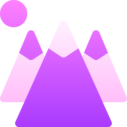 山 Basic Gradient Gradient icon