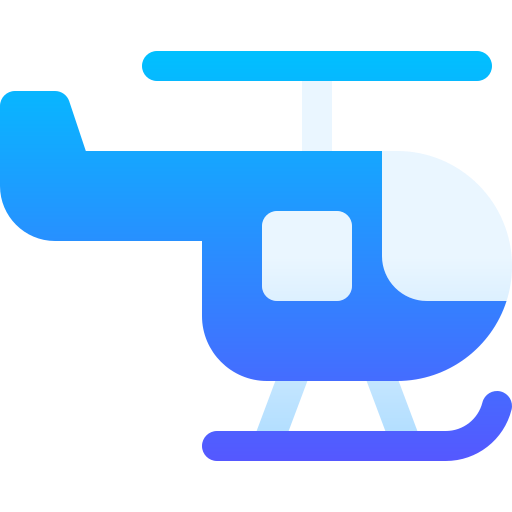 헬리콥터 Basic Gradient Gradient icon