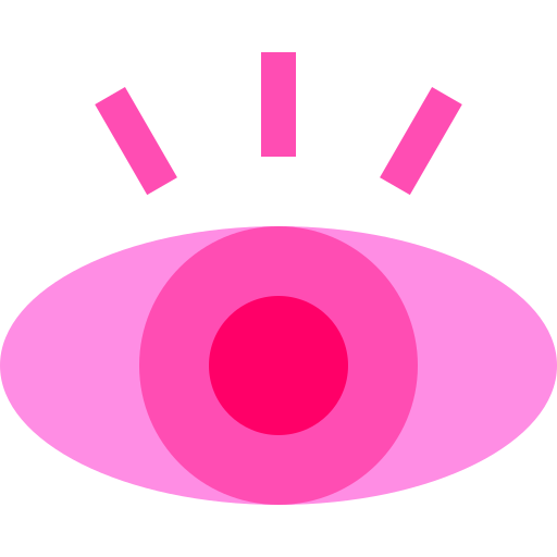 ojo rojo Basic Sheer Flat icono