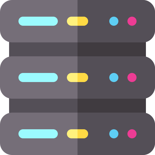 Database Basic Rounded Flat icon