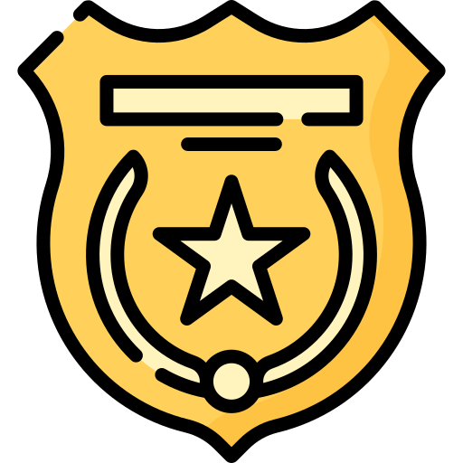 警察バッジ Special Lineal color icon