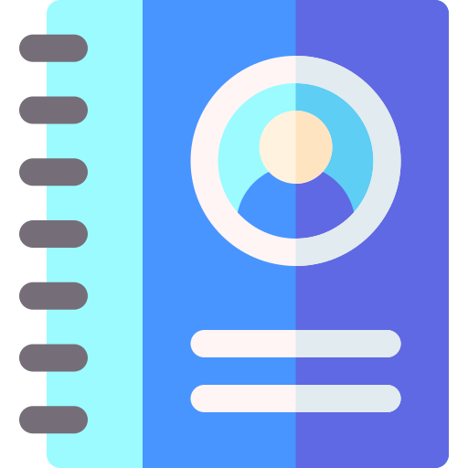 agenda Basic Rounded Flat icono