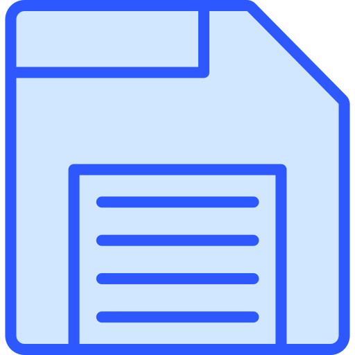 floppy disk Generic Blue icoon