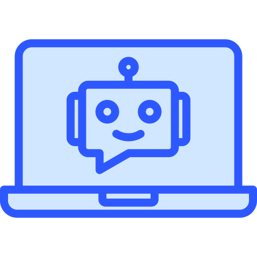 chatbot Generic Blue icoon