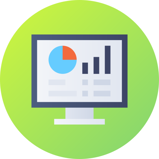 Monitoring Gradient circular Gradient icon