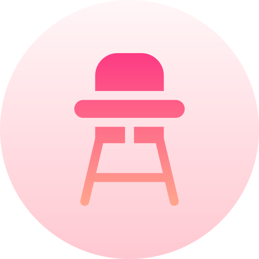 hoge stoel Basic Gradient Circular icoon