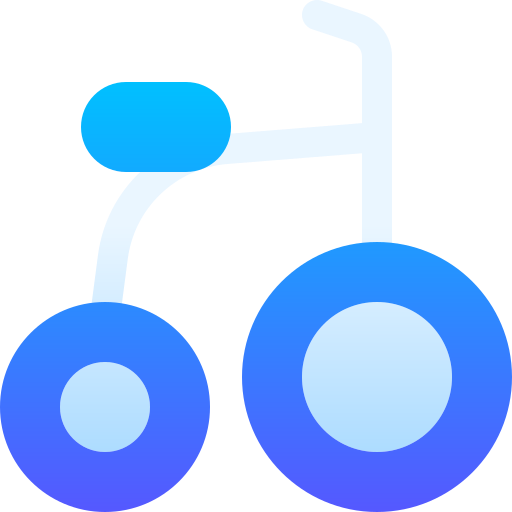 triciclo Basic Gradient Gradient icona