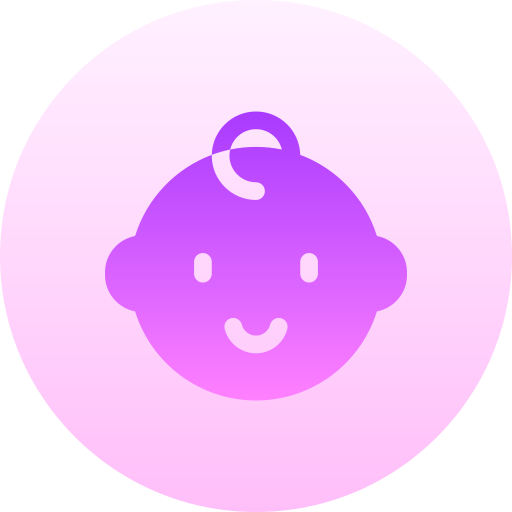 Baby boy Basic Gradient Circular icon