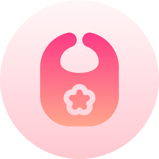 Śliniaczek dla niemowląt Basic Gradient Circular ikona