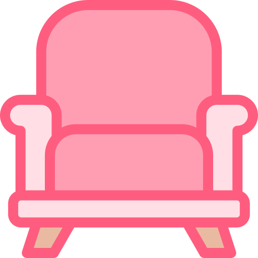 sillón Detailed color Lineal color icono
