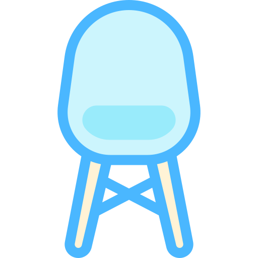 krzesło Detailed color Lineal color ikona