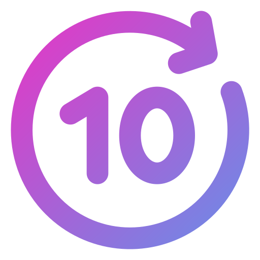 Ten Generic Gradient icon