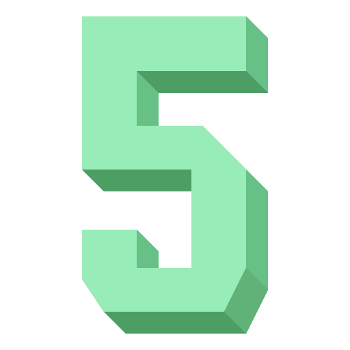 Five Smalllikeart Flat icon