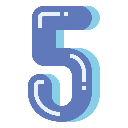 Five Smalllikeart Flat icon