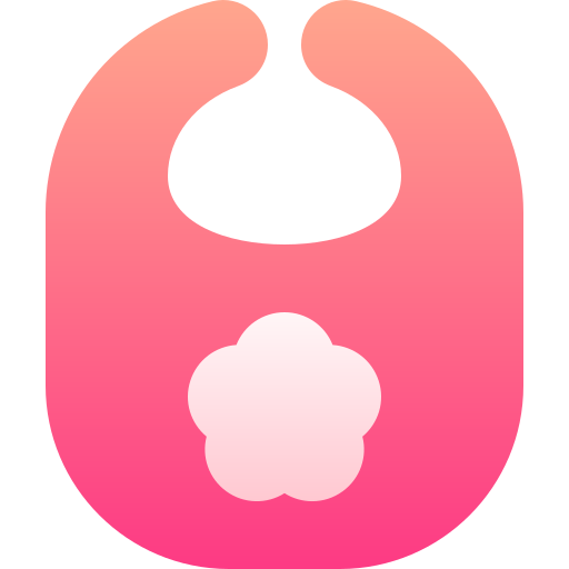 Baby bib Basic Gradient Gradient icon