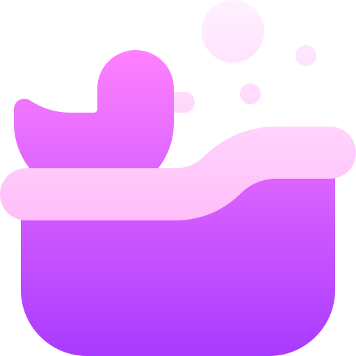 Baby bath tub Basic Gradient Gradient icon