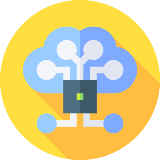 inteligencia artificial Flat Circular Flat icono